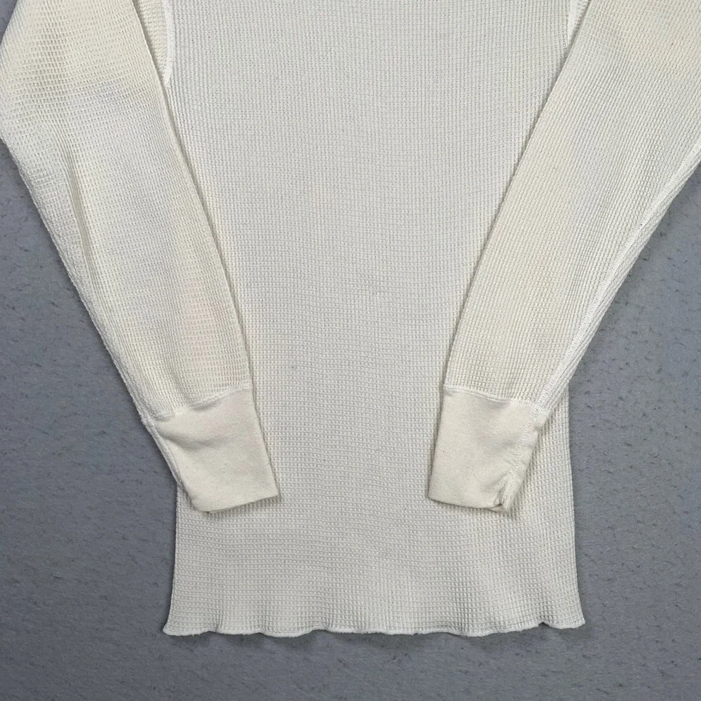 Vintage J.E. Morgan Thermal Shirt Mens XL Waffle Knit Long Sleeve Made in USA